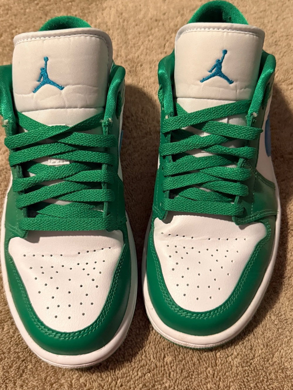 Air Jordan 1 Low Lucky Green/Aquatone – Women’s 7.5